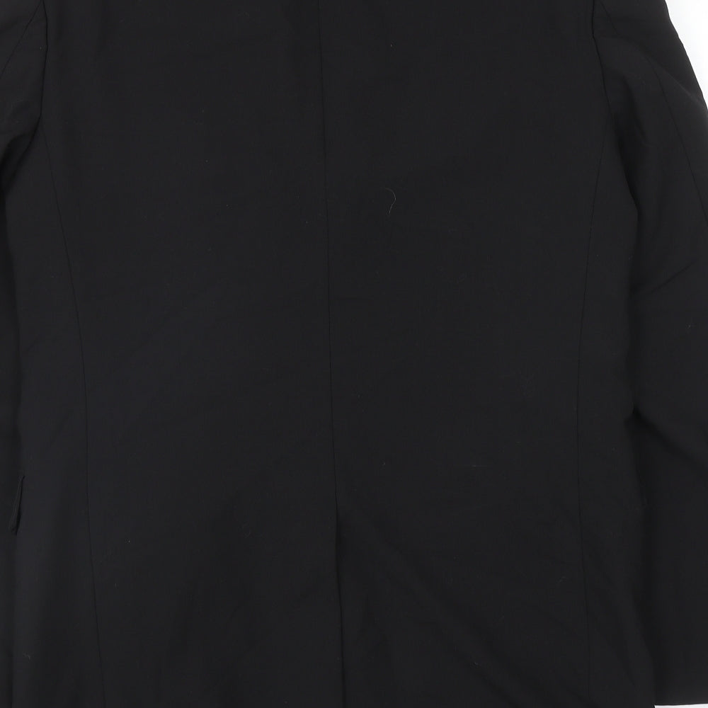 Tom English Mens Black Wool Jacket Blazer Size 38