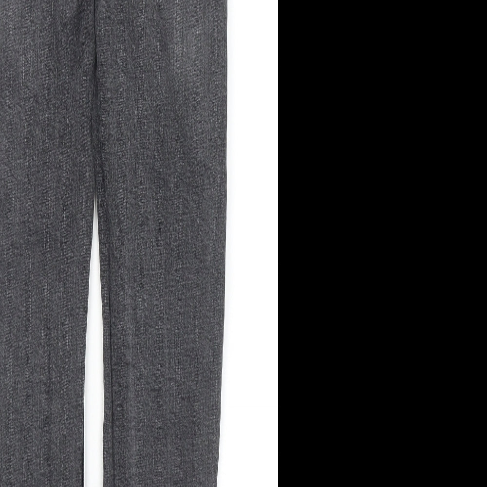 Marks & Spencer Mens Grey Cotton Skinny Jeans Size 28 in L31 in Regular Zip