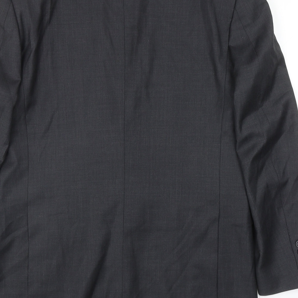 Butler & Webb Mens Grey Wool Jacket Blazer Size 38