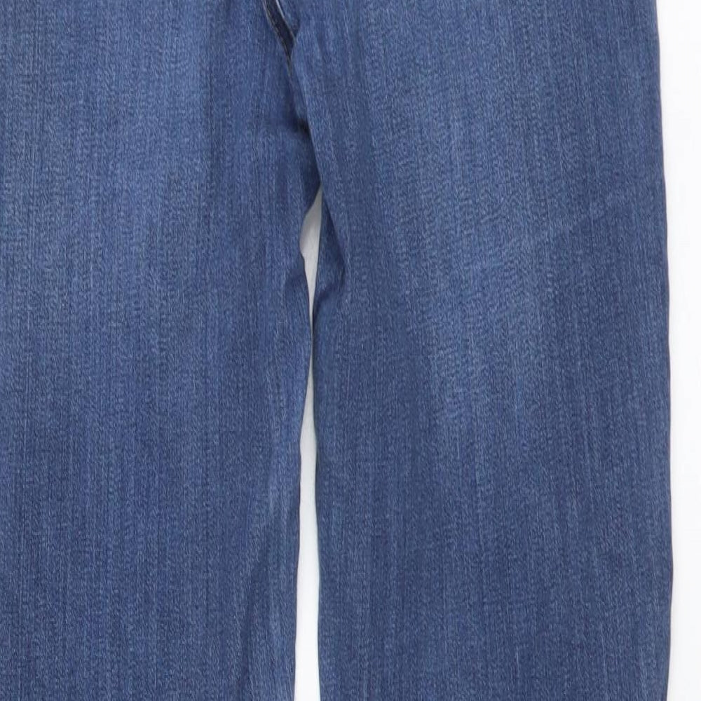 Waredenim Womens Blue Cotton Skinny Jeans Size 8 L28 in Regular Button