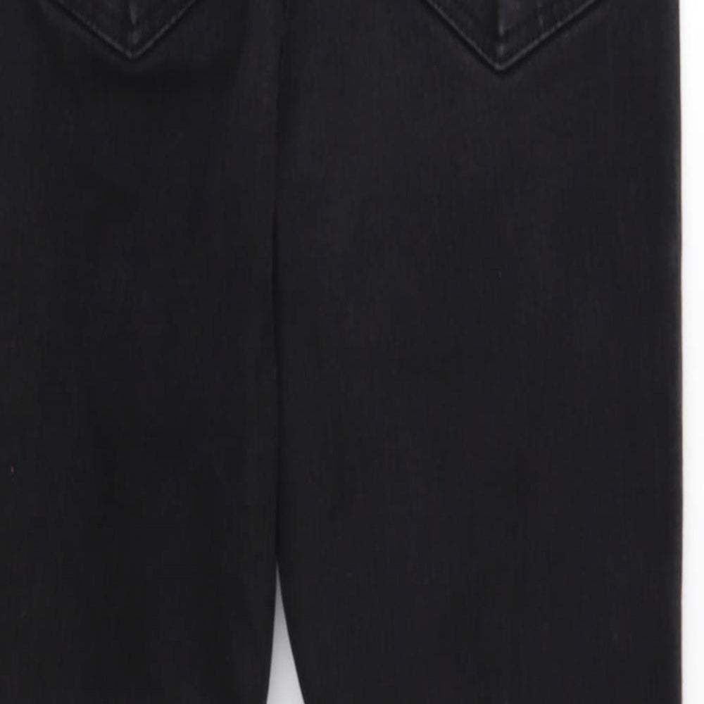 Topshop Mens Black Cotton Skinny Jeans Size 30 in Regular Button