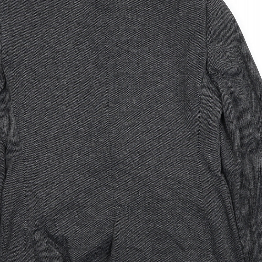 Burton Mens Grey Viscose Jacket Blazer Size 38