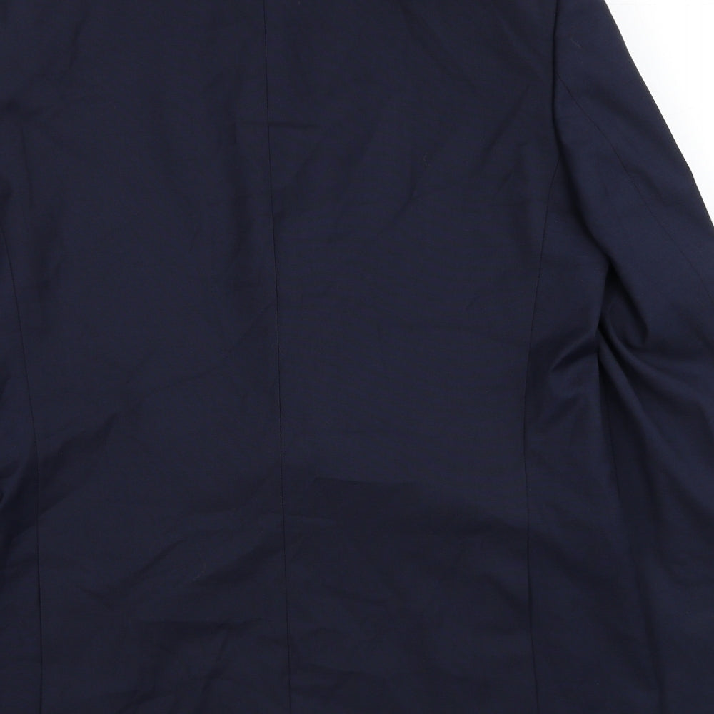 Marks & Spencer Mens Blue Polyester Jacket Blazer Size L
