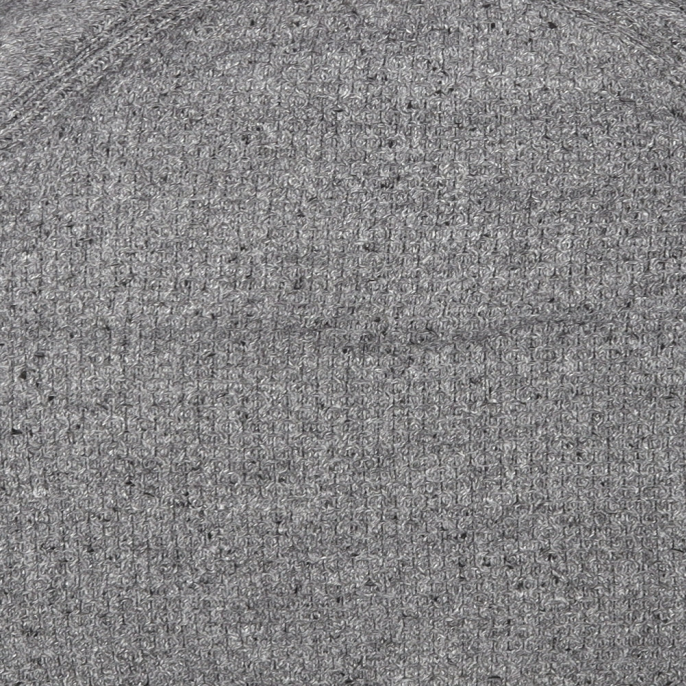 Marks & Spencer Womens Grey Round Neck Acrylic Pullover Jumper Size L