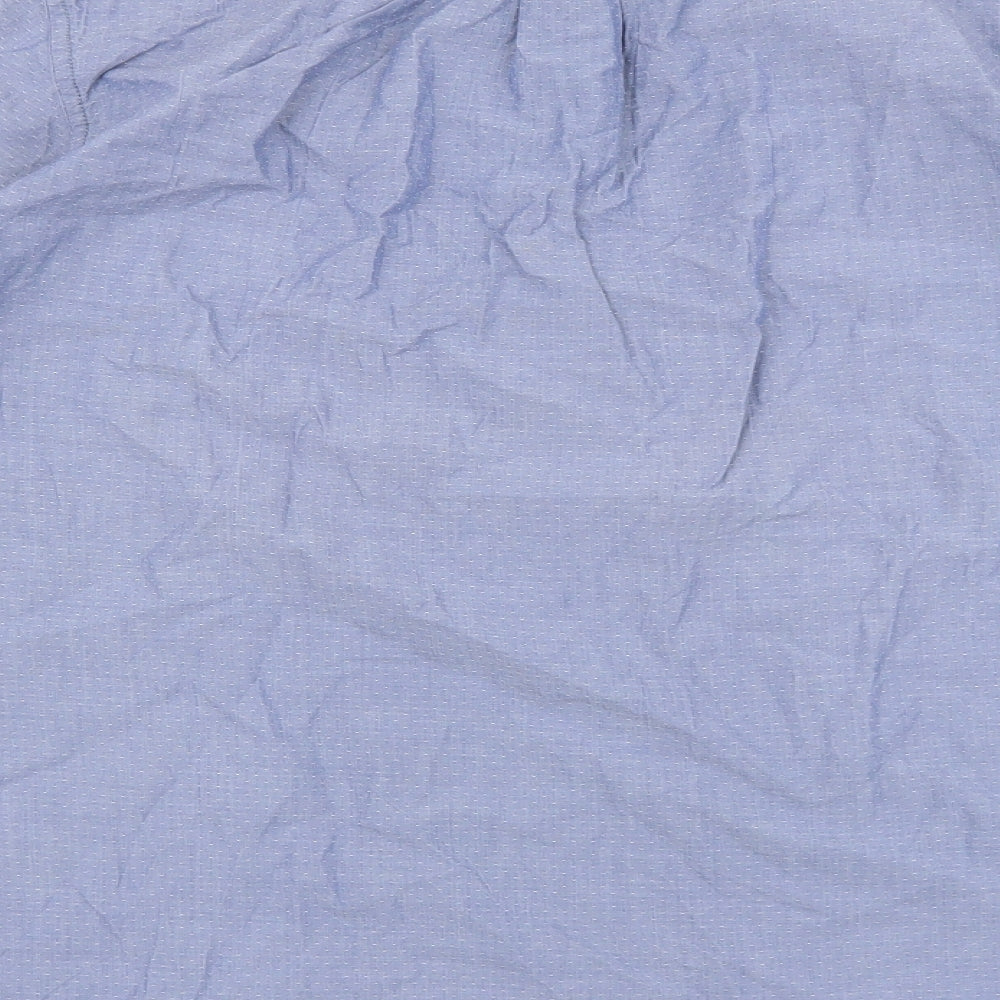 Gap Mens Blue Cotton Button-Up Size S Collared Button