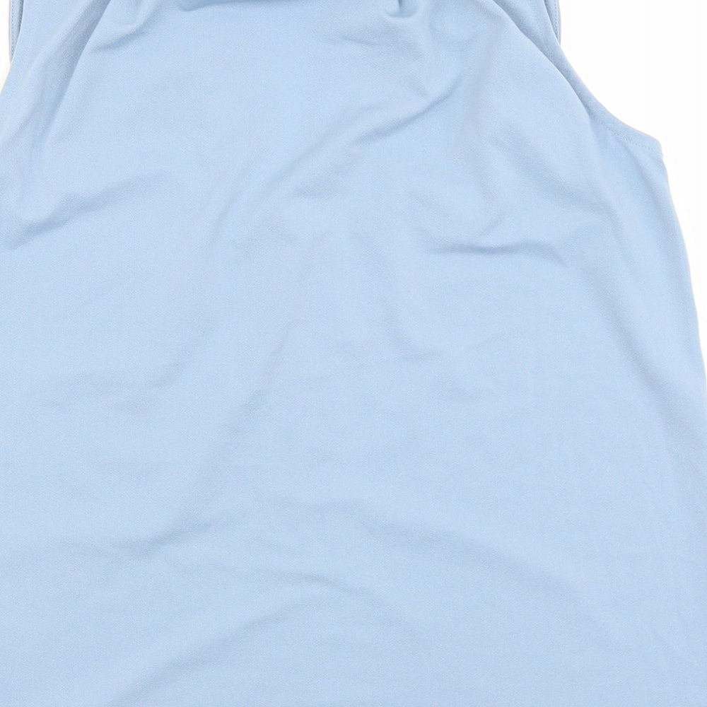 H&M Womens Blue Viscose Basic Blouse Size XS V-Neck