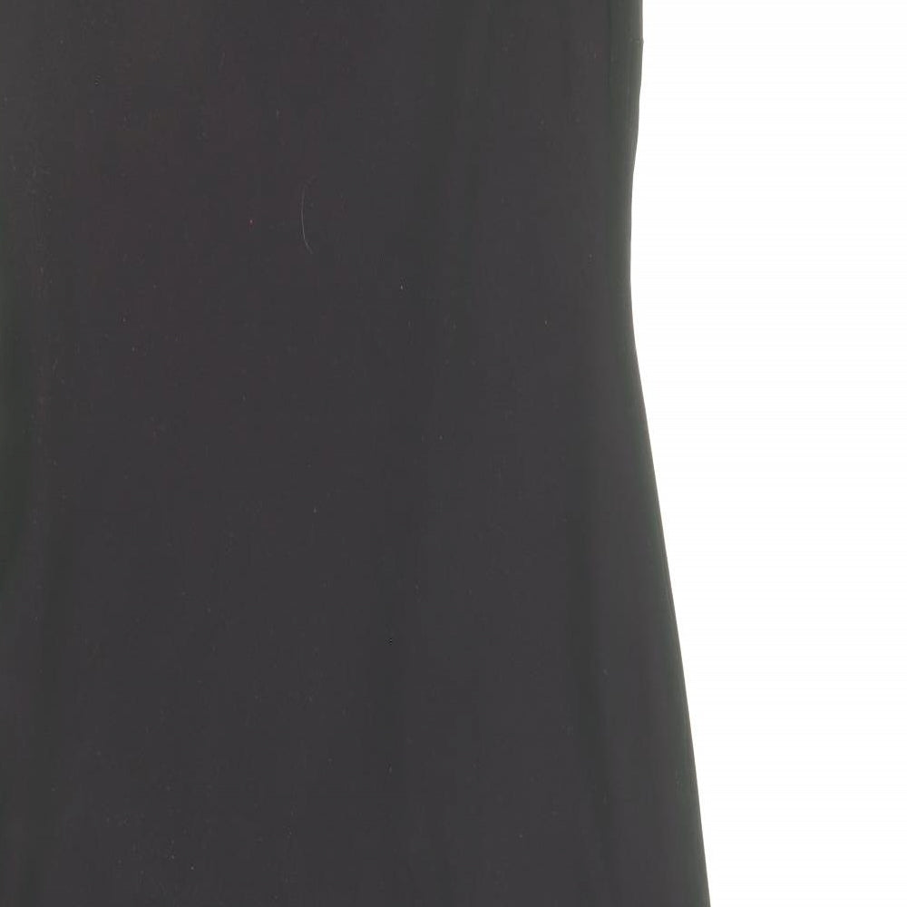 Debenhams Womens Black Polyester A-Line Size 10 V-Neck Pullover - Embellished Neckline