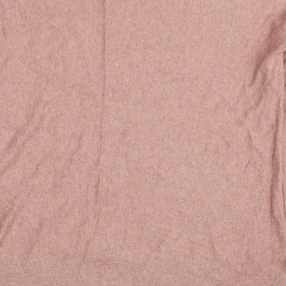 Atmosphere Womens Beige Mock Neck Viscose Pullover Jumper Size 6
