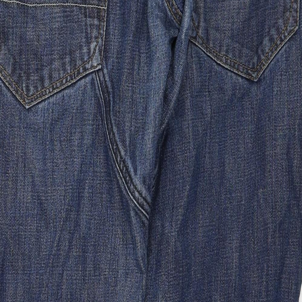 Prm Denim Mens Blue Cotton Straight Jeans Size 36 in Regular Zip
