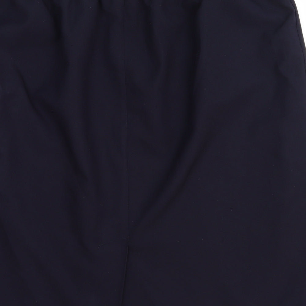 BM Womens Blue Polyester Mini Skirt Size 20 in