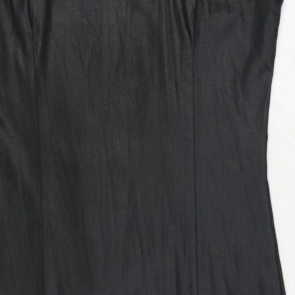 Kit Womens Black Polyester Pencil Dress Size 16 Boat Neck Pullover