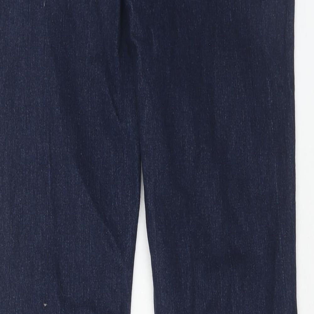 H&M Womens Blue Cotton Skinny Jeans Size 27 in Regular Button