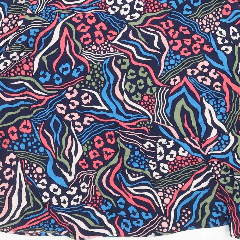 Khost Womens Multicoloured Geometric Viscose Basic Blouse Size 10 V-Neck - Mixed Prints