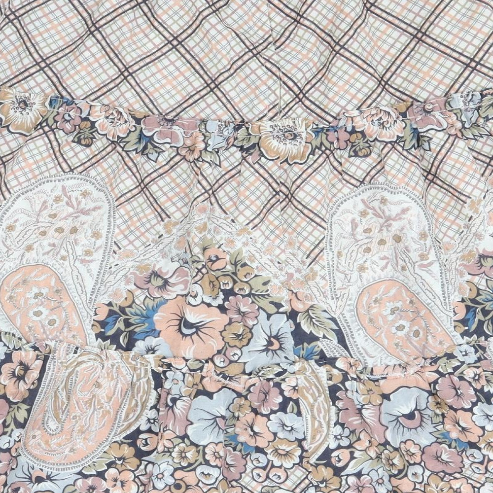 Wallis Womens Beige Geometric Polyester Flare Skirt Size 12 Zip