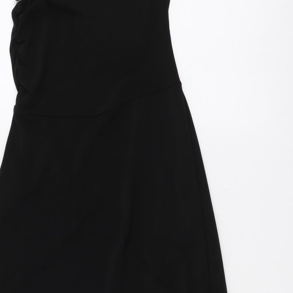 Monki Womens Black Polyester A-Line Size XS Off the Shoulder Pullover