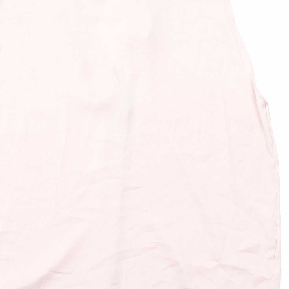 Marks and Spencer Womens Pink Polyester Basic Tank Size 20 V-Neck