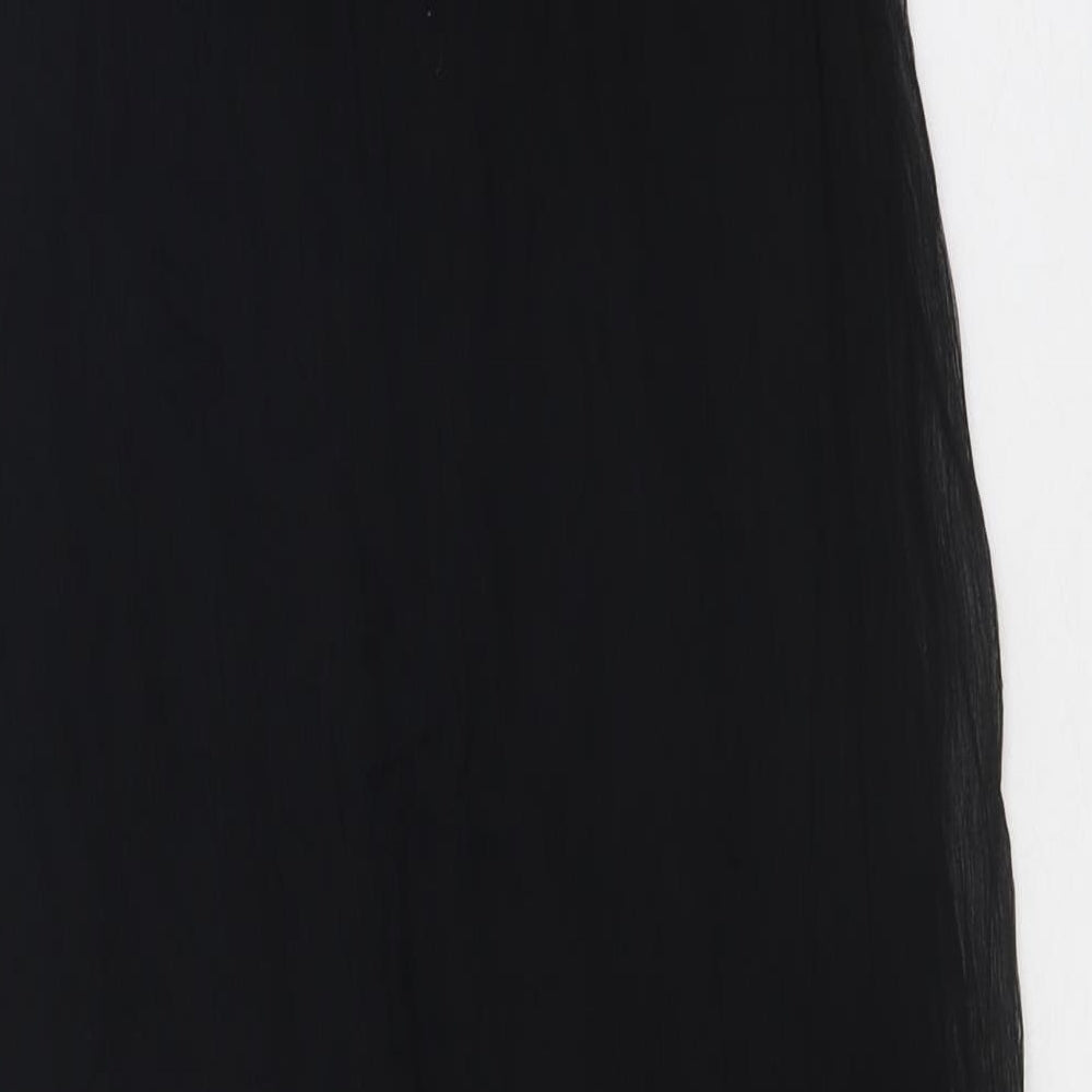 Great Plains Womens Black Viscose Tank Dress Size L Boat Neck Pullover