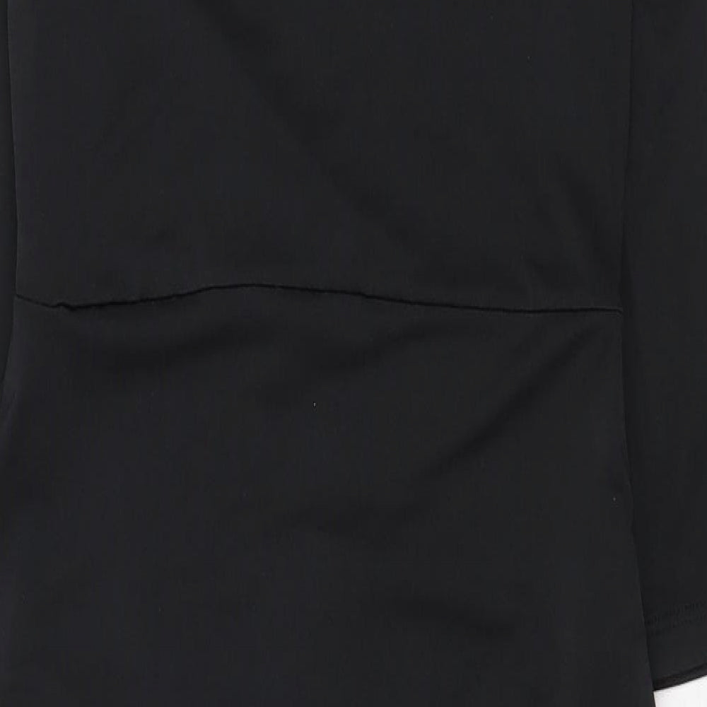 River Island Womens Black Polyester Sheath Size 8 Collared Pullover