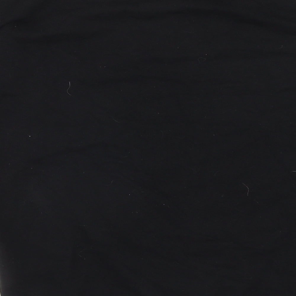 New Look Womens Black Cotton Pullover Sweatshirt Size S Pullover