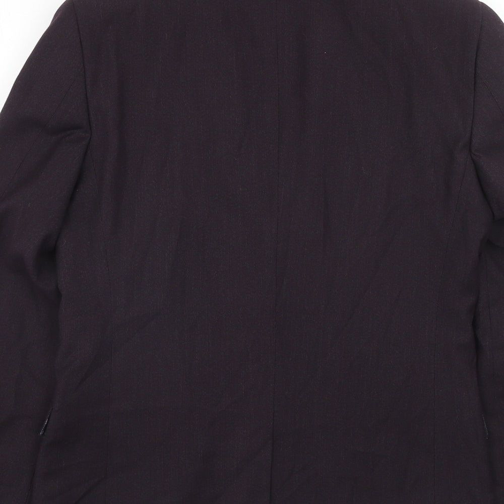 NEXT Mens Purple Polyester Jacket Blazer Size 38