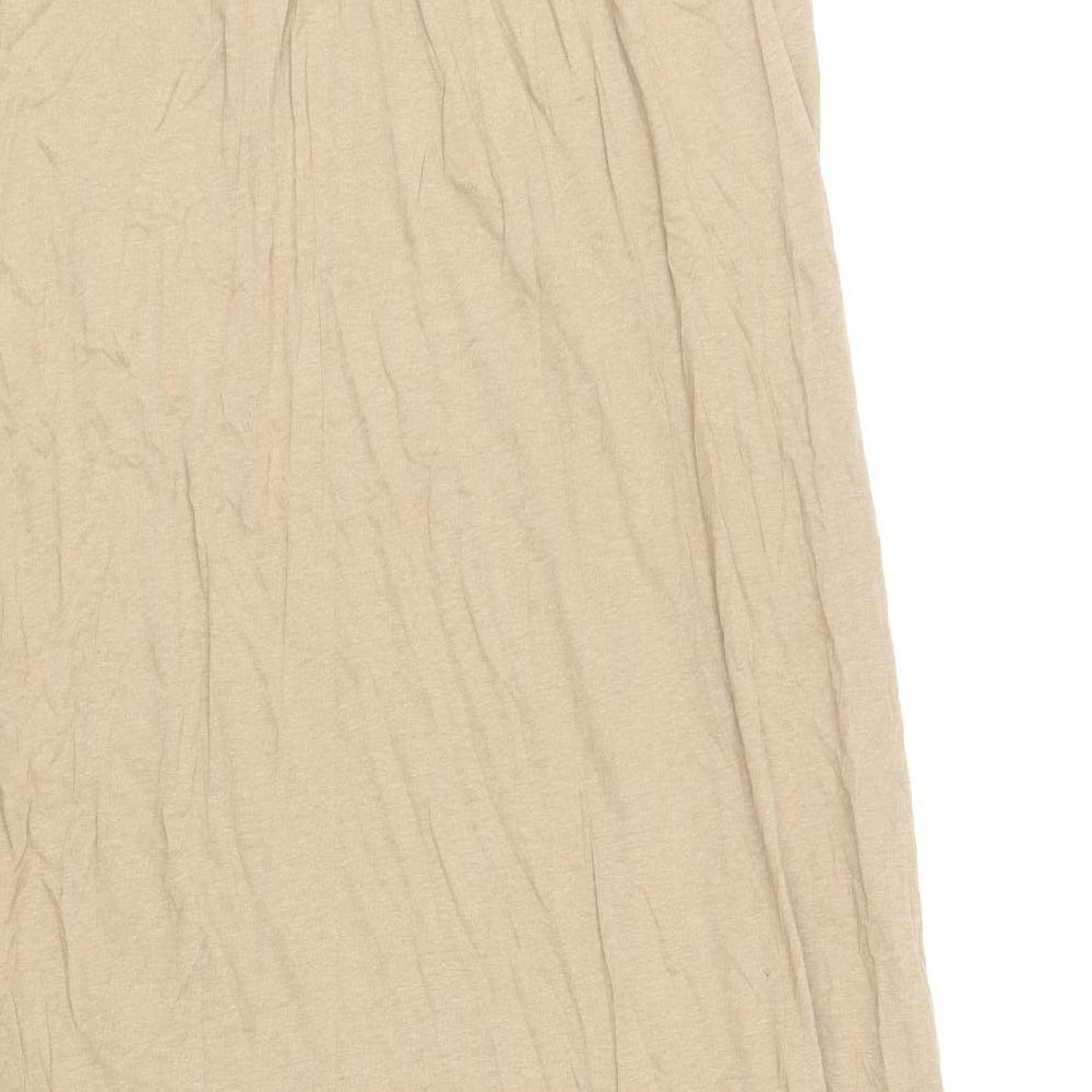 H&M Womens Brown Modal Maxi Size XS Off the Shoulder Pullover