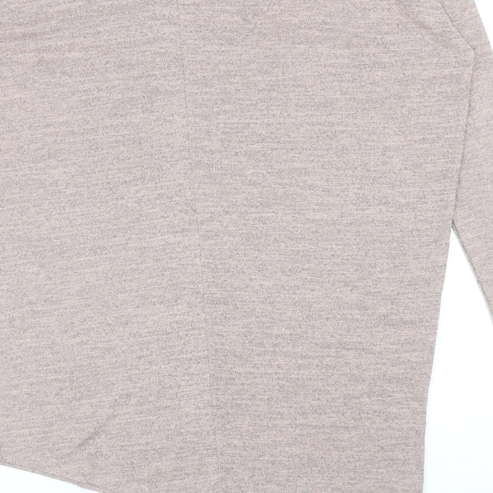 New Look Womens Pink Round Neck Polyester Pullover Jumper Size M