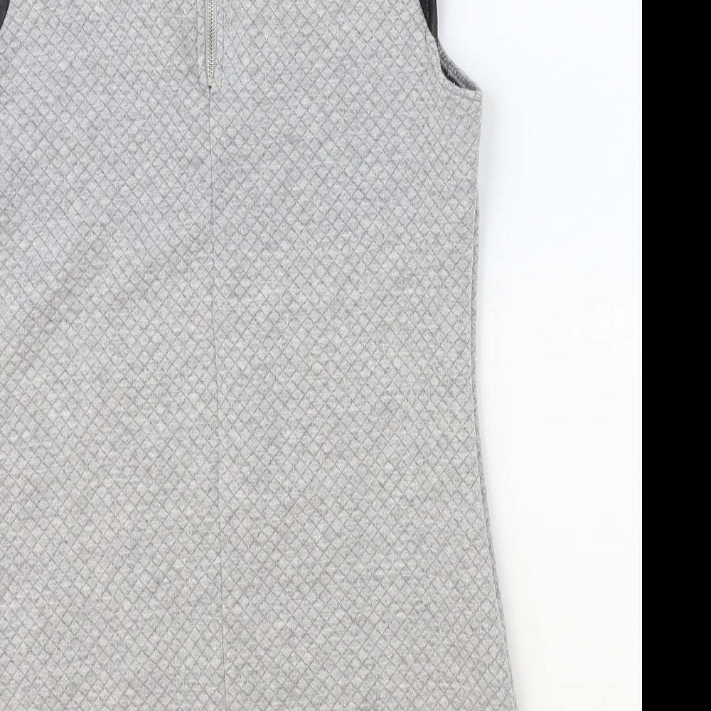 Kellylove Womens Grey Polyester Basic Tank Size S Round Neck