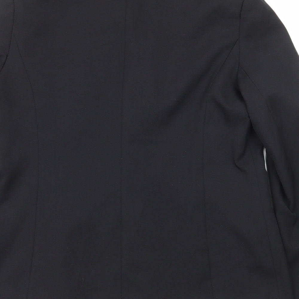 George Womens Black Polyester Jacket Blazer Size 10