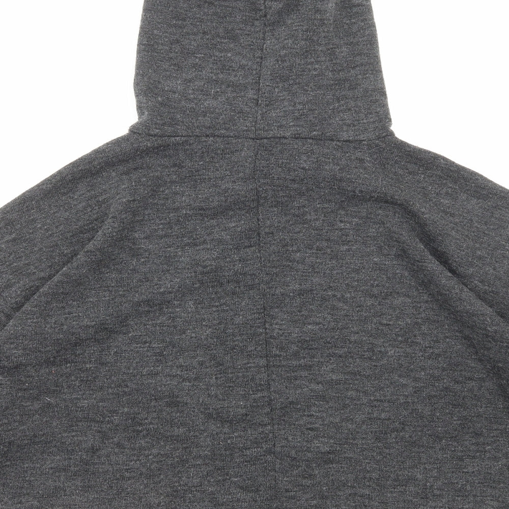 Mango Womens Grey Polyester Pullover Hoodie Size M Pullover