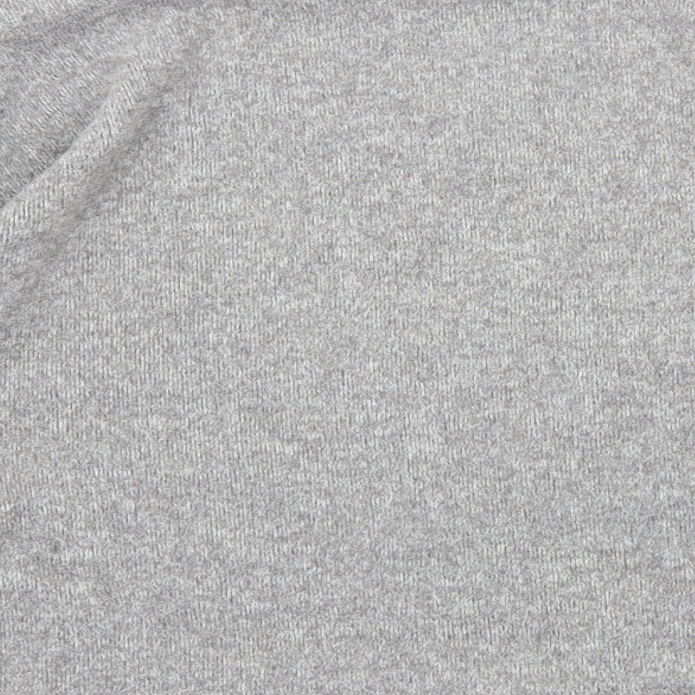 New Look Womens Grey Round Neck Cotton Pullover Jumper Size M