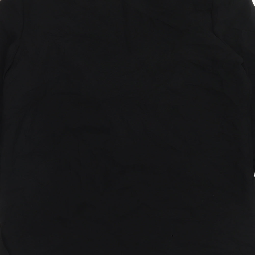 Gina Bacconi Womens Black Jacket Size 12 Hook & Eye