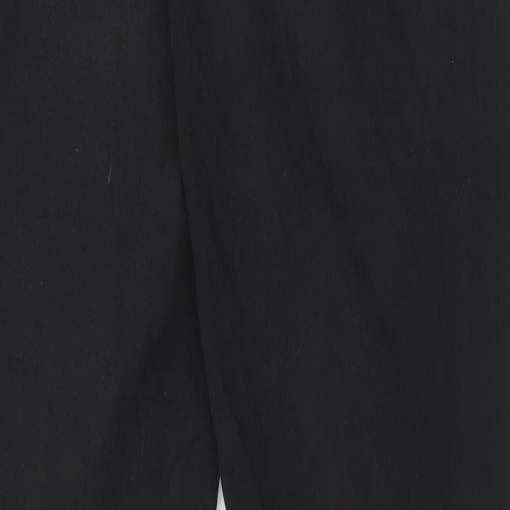Marks & Spencer Womens Black Cotton Skinny Jeans Size 10 Regular Zip