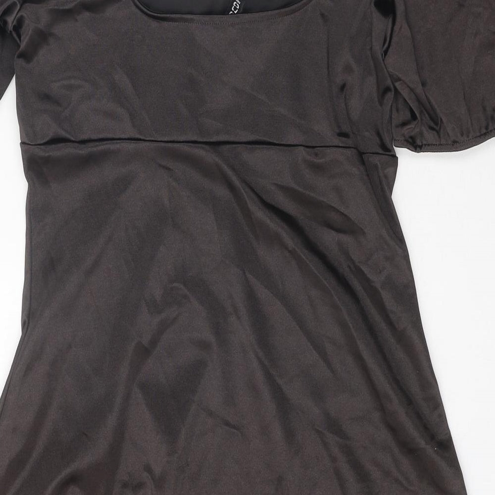Divided Womens Black Polyester Mini Size M Off the Shoulder Pullover