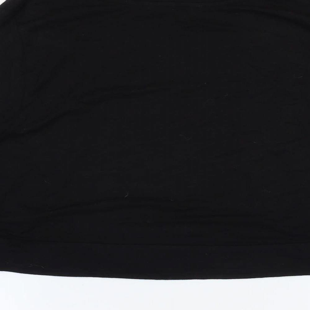 Marks and Spencer Womens Black V-Neck Viscose Cardigan Jumper Size 12