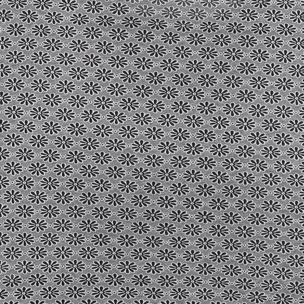 New Look Womens Grey Geometric Polyester Basic T-Shirt Size 10 Round Neck
