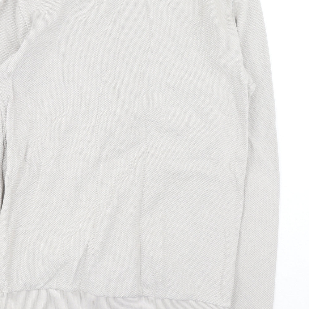 NEXT Mens Grey Cotton Full Zip Sweatshirt Size S