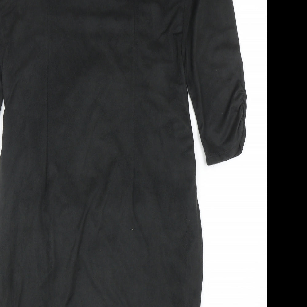 Marks & Spencer Womens Grey Polyester Shift Size 12 V-Neck Pullover