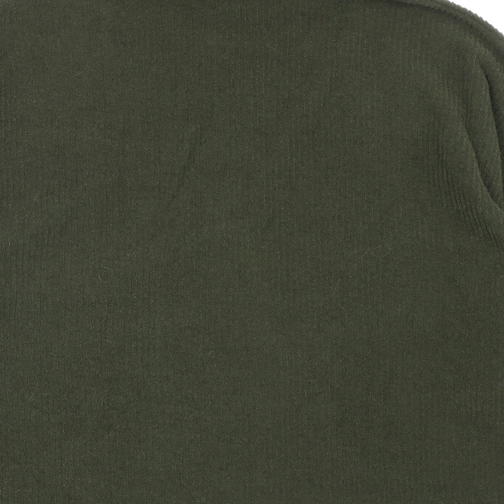 River Island Womens Green High Neck Polyester Pullover Jumper Size XS