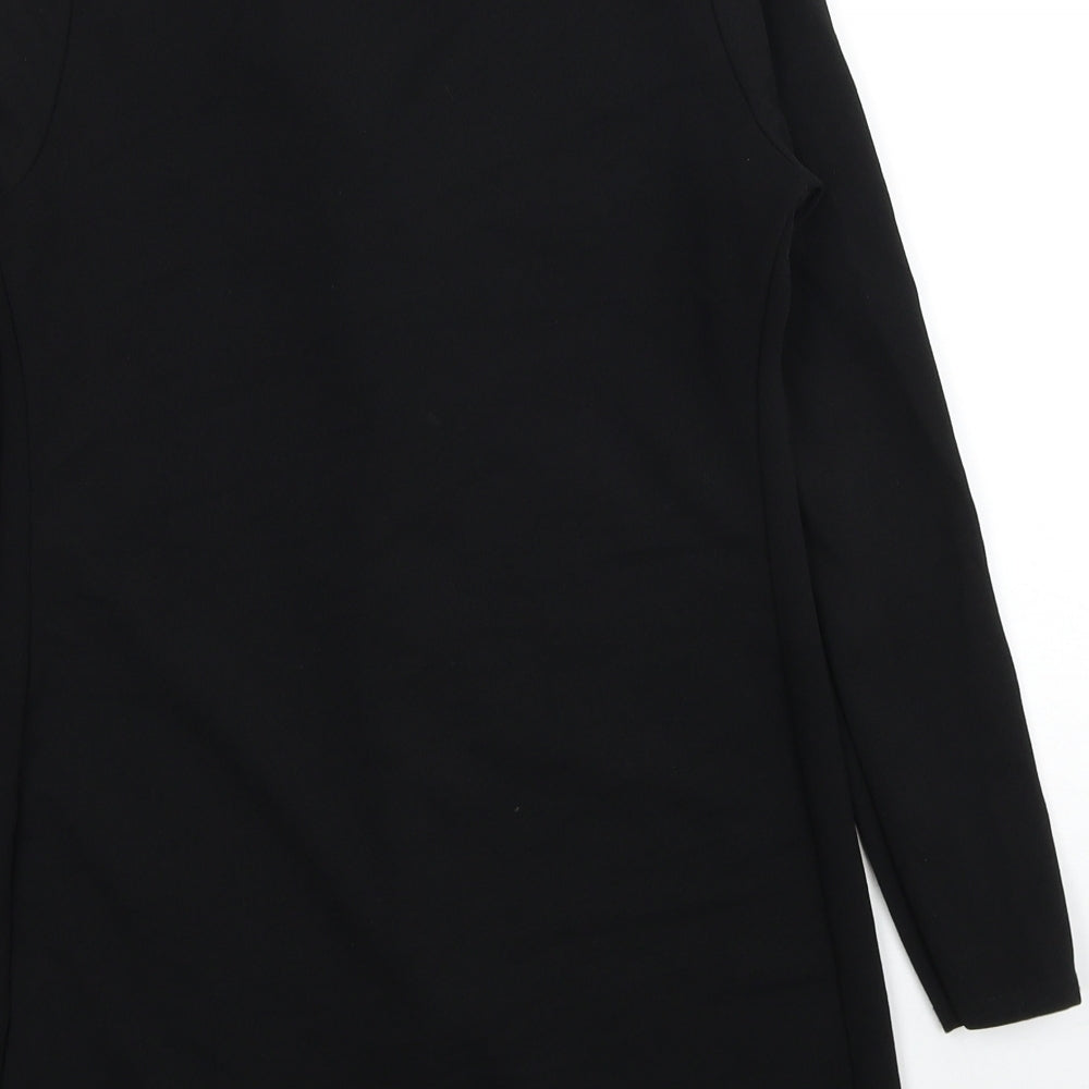 PRETTYLITTLETHING Womens Black Jacket Coatigan Size 8