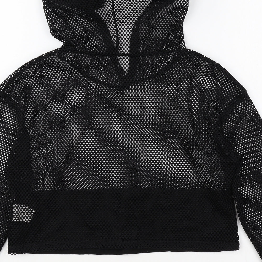 SheIn Girls Black Polyester Pullover Hoodie Size 9 Years Pullover - Be Fearless