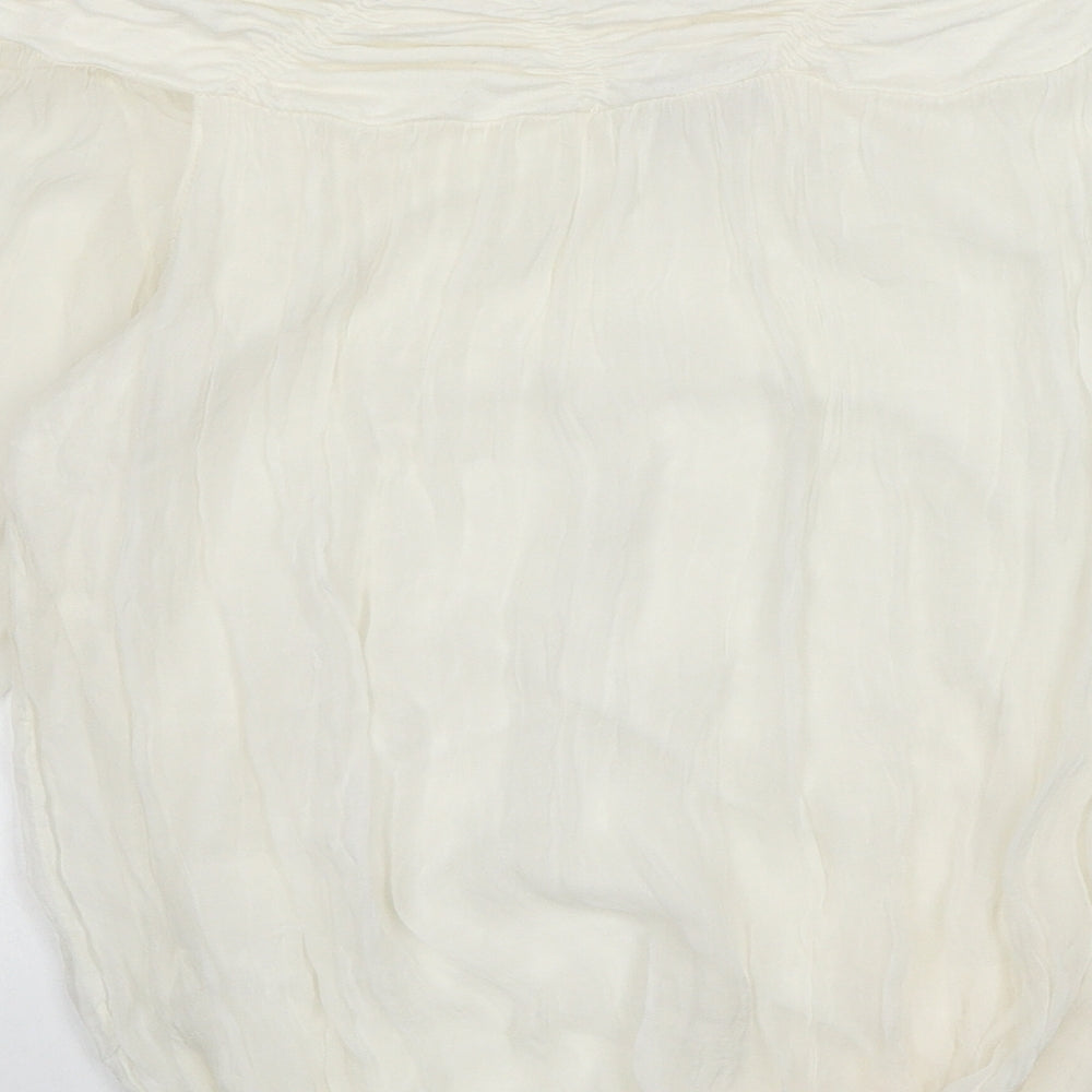 Phase Eight Womens White Viscose Basic Blouse Size S Off the Shoulder