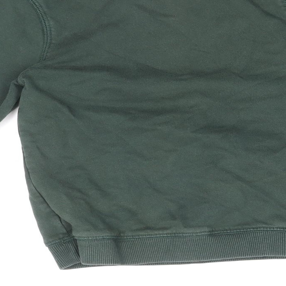 TU Boys Green Cotton Pullover Sweatshirt Size 6 Years Pullover