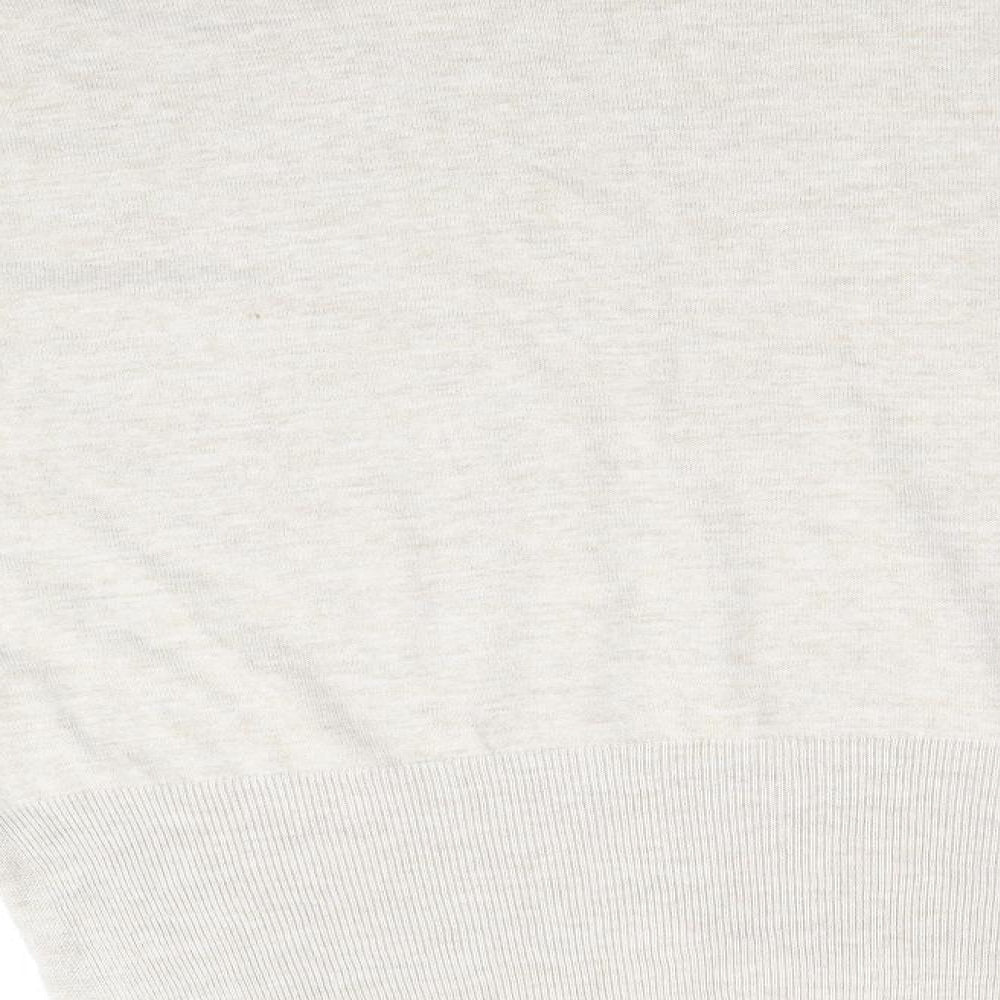 Peacocks Womens Beige Round Neck Acrylic Pullover Jumper Size S