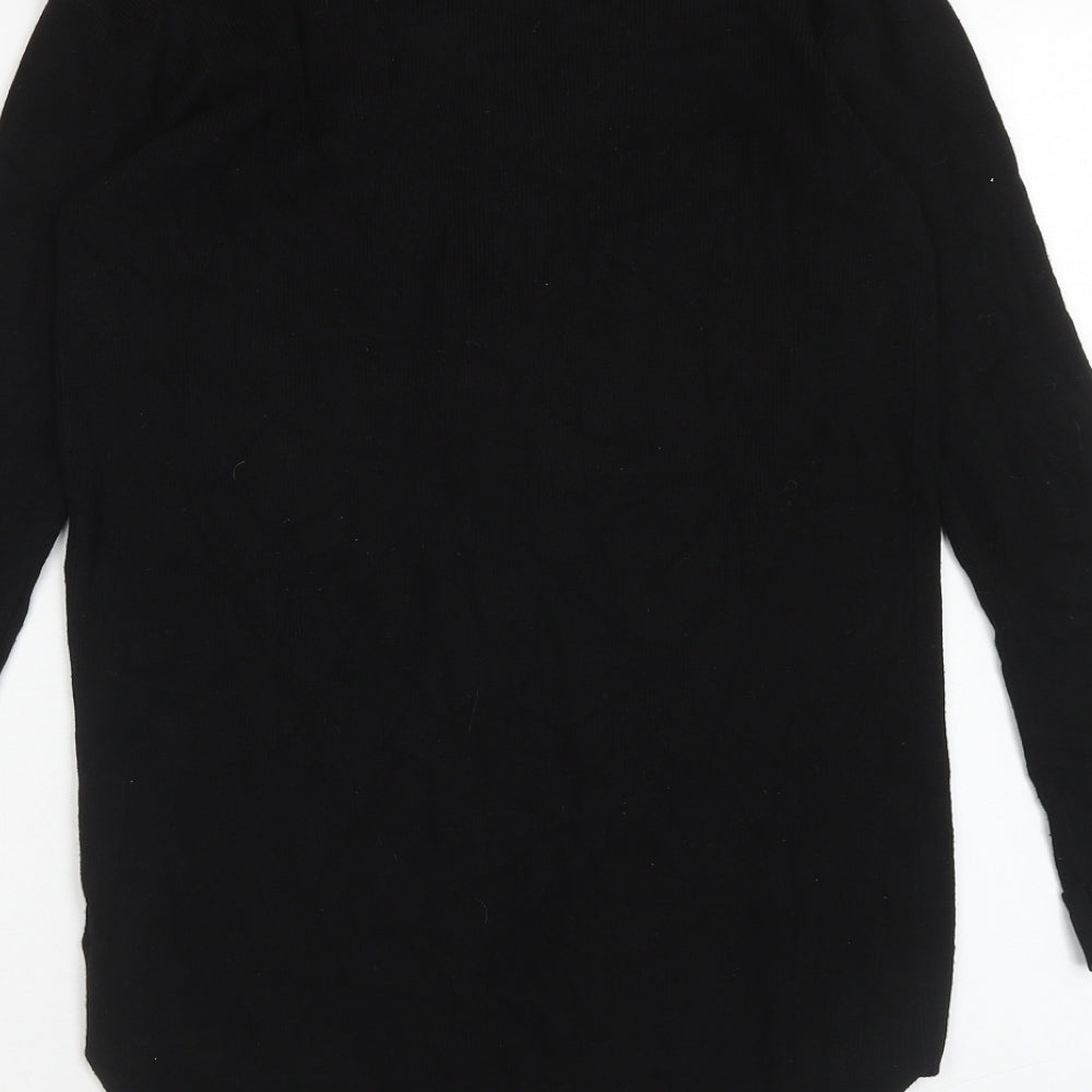 Select Womens Black V-Neck Viscose Cardigan Jumper Size 10