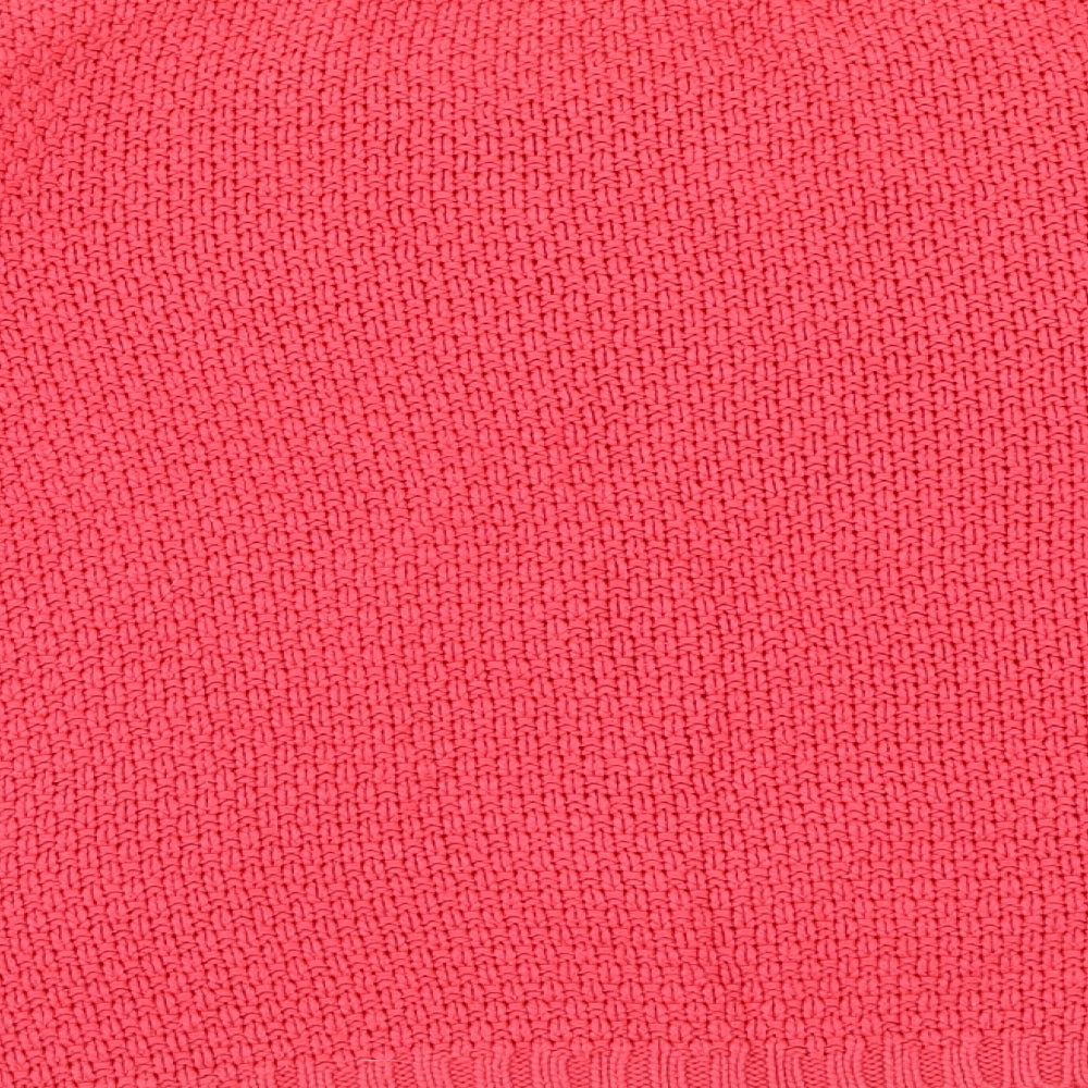 Papaya Womens Pink Scoop Neck Acrylic Pullover Jumper Size 16