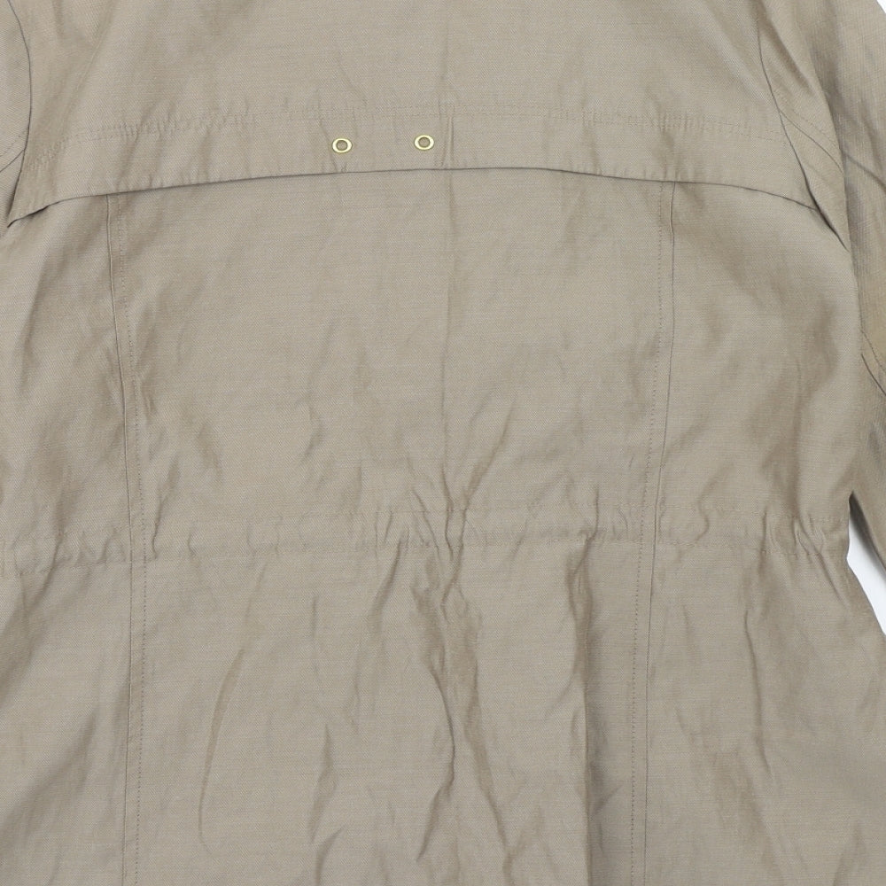 Marks & Spencer Womens Brown Jacket Size 8 Zip