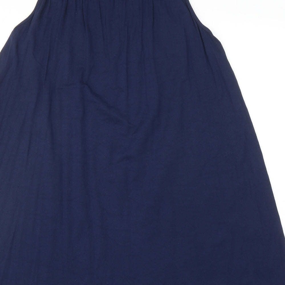 ASOS Womens Blue Polyester Shift Size 12 Round Neck Pullover