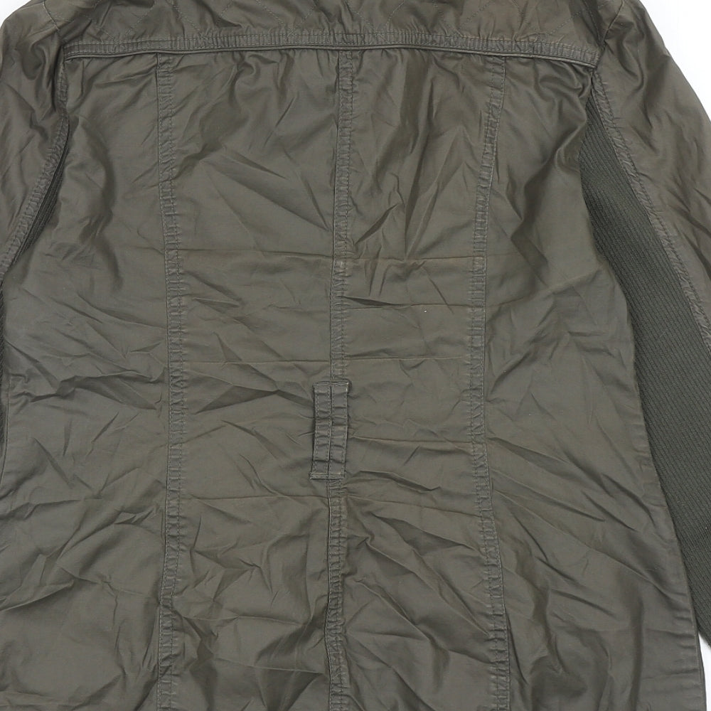 Marks & Spencer Womens Grey Jacket Size 8 Zip