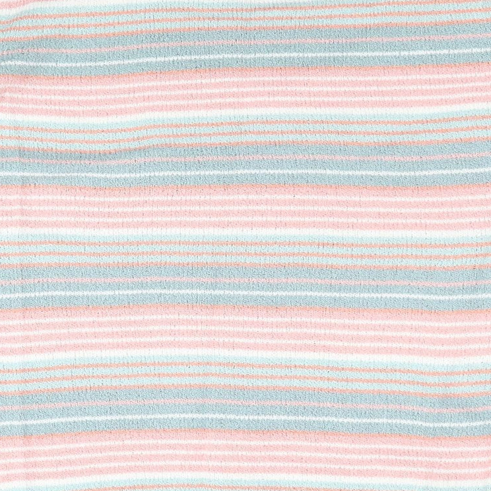 EWM Womens Multicoloured Scoop Neck Striped Acrylic Pullover Jumper Size 14 - Size 14-16