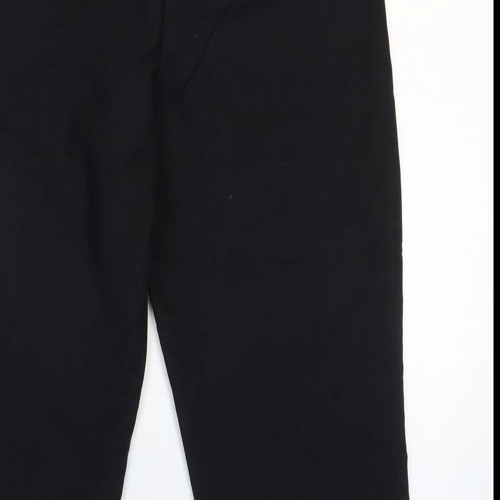 Sugie Womens Black Polyester Bermuda Shorts Size 12 Regular Zip